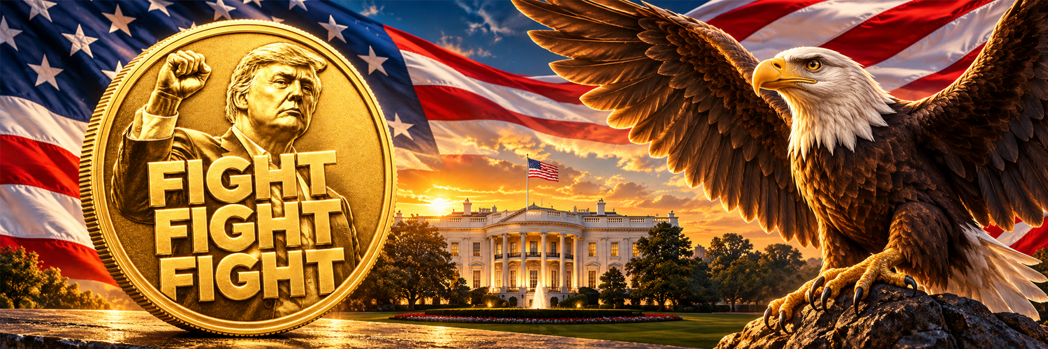 Official MAGA Coin banner — fight fight fight